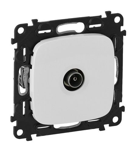 Розетка TV Legrand VALENA ALLURE, одиночная, белая