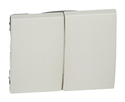 Клавиша двойная Legrand GALEA LIFE, жемчужно-белый