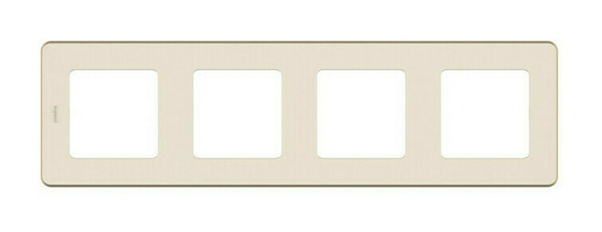 Рамка 4 поста INSPIRIA, слоновая кость, 673961