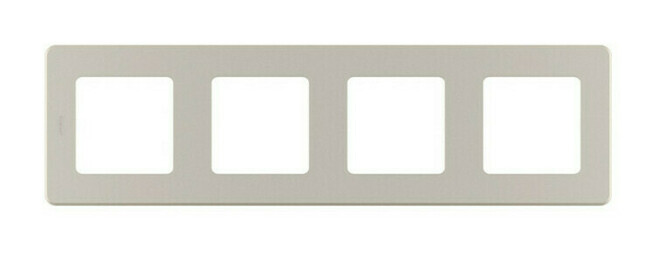 Рамка 4 поста INSPIRIA, шампань, 673968